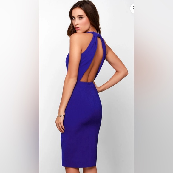 Keepsake End of Time Royal Blue Midi Dress. Size XS. - Picture 2 of 11